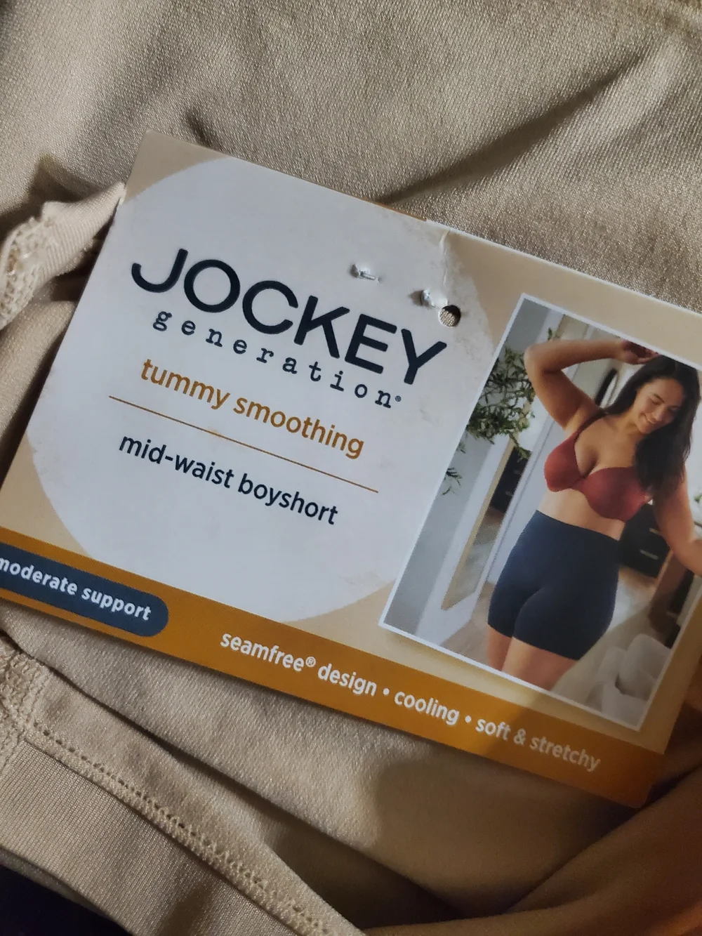 Seamfree Nude Mid-Waist Shaping BoyShorts